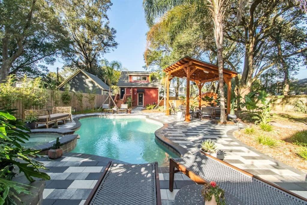 Unique Studio W Pool Spa & Gardens Near Downtown Jacksonville Exterior photo